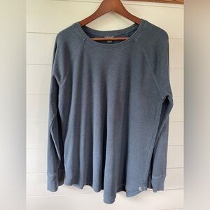 Eddie Bauer Blue Thermal Long Sleeve Top